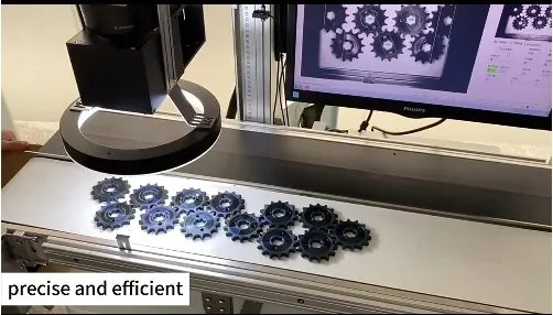 High Speed Automatic CCD Fiber Laser Marking Machine with Conveyor Belt