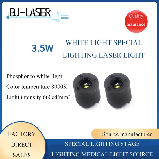 White Light Special Lighting Laser Lamp 450nm 3.5W High Power White Light Laser Head White Lighting Laser Light Source 
