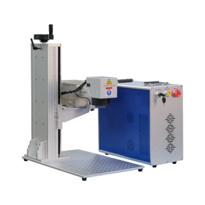 Fiber Laser Marking Printer Machine Portable 30W 50W Raycus Source